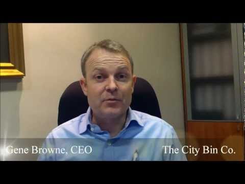 Gene Browne, CEO & Founder of The City Bin Co. talks ... - YouTube