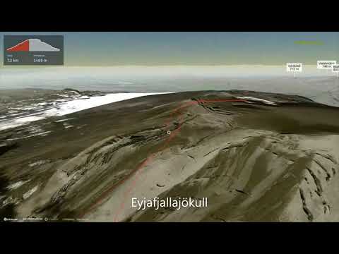 Eyjafjallajökull ∆ hiking trails ∆ 3d-trail.com/iceland/