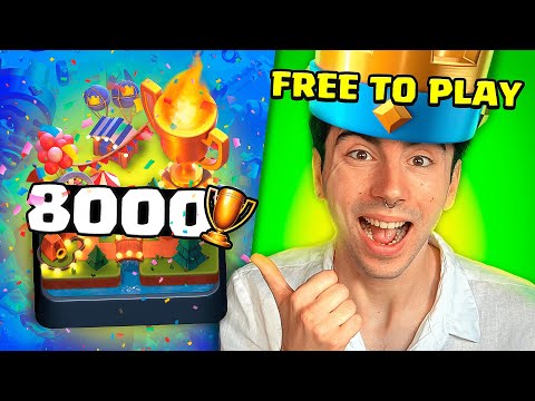 I REACHED 8000 TROPHIES WITHOUT SPENDING MONEY IN CLASH ROYALE *IMPOSSIBLE* ❗❗