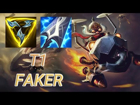 T1 Faker Corki Mid VS Azir | KR Challenger Patch 13.17