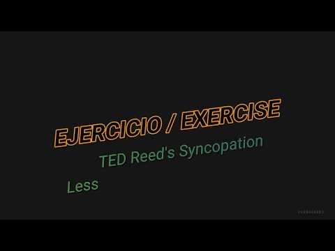 Ted Reed - Syncopation - Lesson 1, Exercises 1 to 5 (Ejercicios 1 al 5) 100 bpm