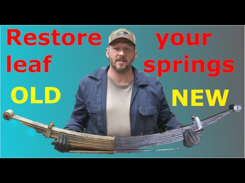 Restoring old leaf springs DIY