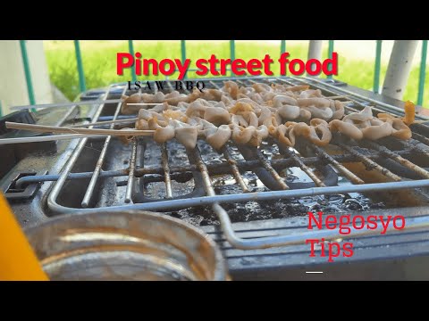 FILIPINO STREET FOOD : ISAW NG MANOK BBQ RECIPE ( Chicken Intestine ) l NEGOSYO  TIPS l