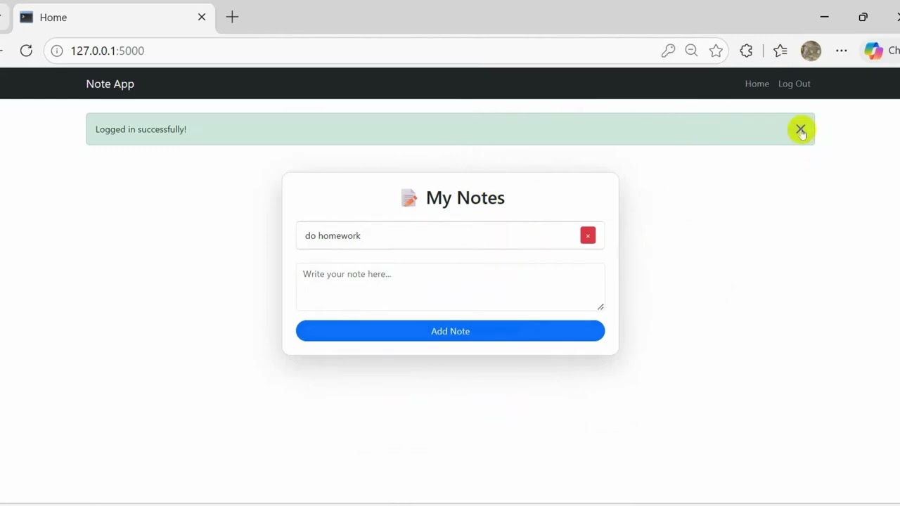 Python Flask Web App: Notes Manager with Login & SQLite Database 🐍