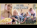 ALLES ONDER DE POPCORN OP ONZE EERSTE DRAAiDAG iN ONS EiGEN HUiS ? | Bellinga Vlog #2474