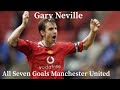 Gary Neville All 7 Goals For Manchester United