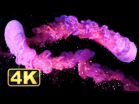 4K Sparkling Fluid Trails in Motion | Meditation Music for Calming & Sleep