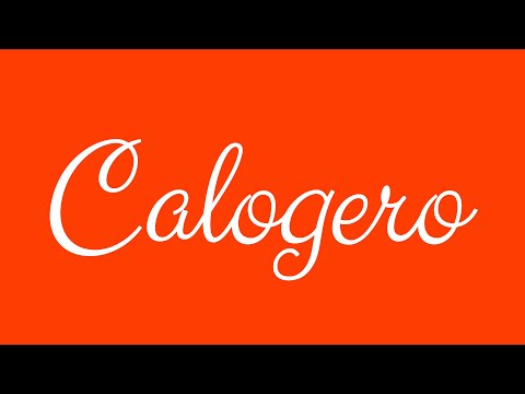 Learn how to Sign the Name Calogero Stylishly in Cursive Writing