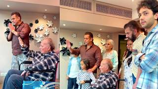 Download lagu Salman khan With Father Salim Khan And Family Waves Fans On Eid 2026 After Discharge From Hospital mp3
