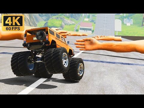 BeamNG.DRIVE 😱 SLAP My Car High Speed Jumps