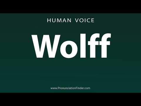 How To Pronounce Wolff