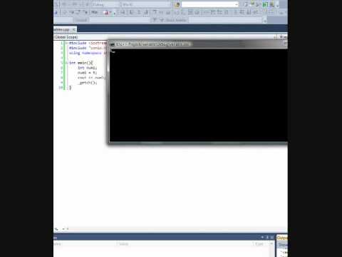 Microsoft Visual C++ 2010 Express Edition Tutorial 2 - Variables/Simple Math