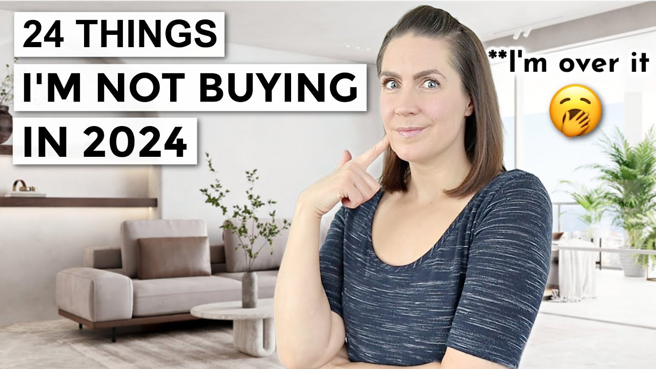 24 Things I'm Not Buying in 2024 | saving money + minimalism