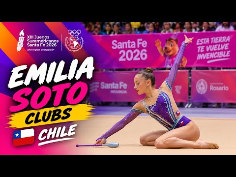 Emilia Soto 🇨🇱 | Clubs 22.700 Q – Juegos Suramericanos Santa Fe 2026 | Rhythmic Gymnastics