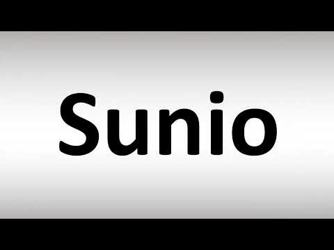 How to Pronounce Sunio
