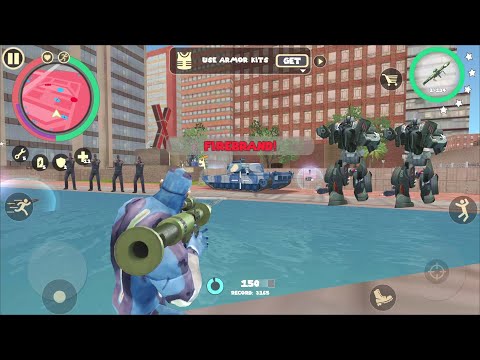 Rope Hero: Vice Town (Rope Hero Destroyer Robot Car) RPG Killer Machine - Android Gameplay HD