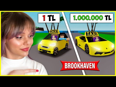 1 TL vs 1.000.000 TL Taksi! 🚕 ROBLOX BROOKHAVEN🏡RP