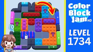 Solution du Niveau 1734 de Color Block Jam
