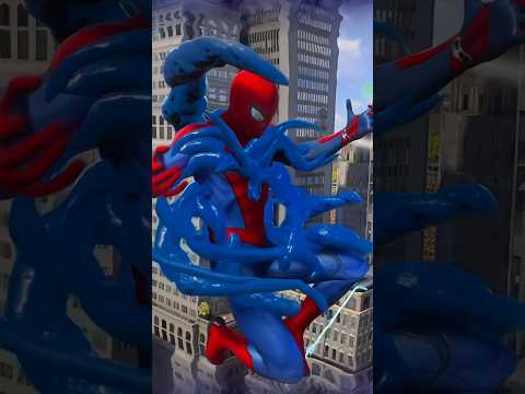 Marvel's Spider-Man 2 Peter New Blue Red Suit Black Suit Transformation Gameplay PS5