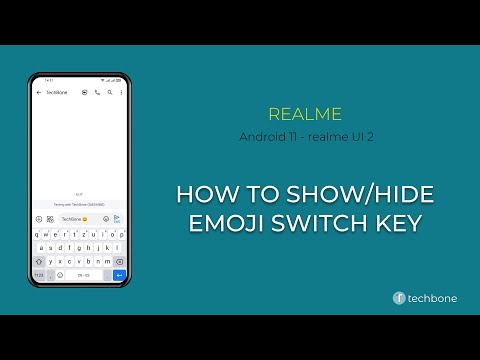 How to Show/Hide Emoji Switch Key - realme [Android 11 - realme UI 2]