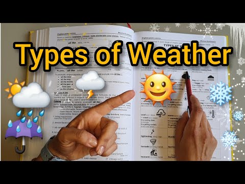 Lecţia # 304 – Types of Weather 🌩🌞🌈 – Tipuri de vreme