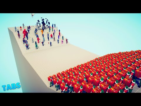 PRESENT ELF TEAM VS SCP TEAM ~ Totally Accurate Battle Simulator [TABS]