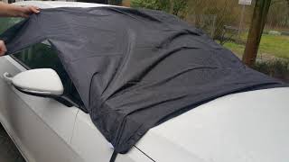 Windschutzscheibenabdeckung magnetisch