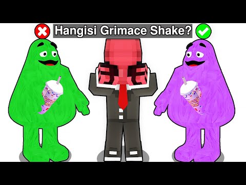 HANGİSİ GERÇEK GRİMACE SHAKE ❓ - Minecraft