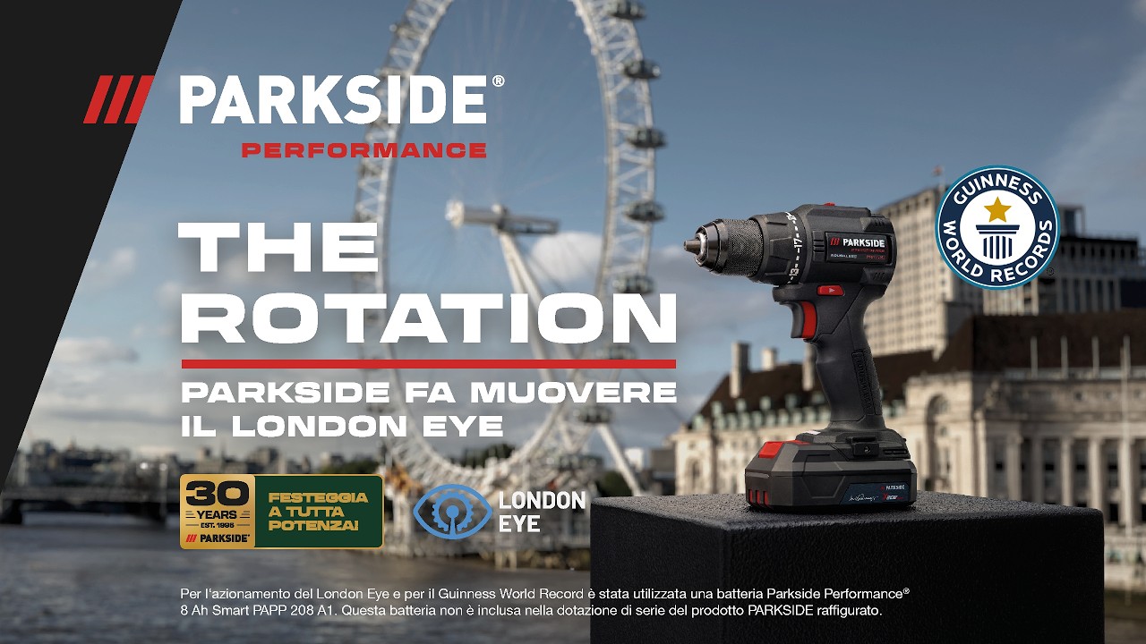 PARKSIDE fa muovere il London Eye con un trapano 20V