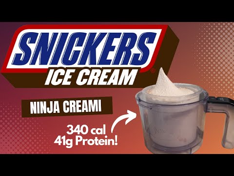 Snickers Ice Cream! Easy, High Protein Ninja Creami Recipe