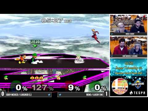 UCSD Super Triweekly #2 - Doubles GF: Eddy Mexico & Luigikid vs. Reno & Lucky - SSBM