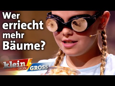 Erkennt Anna (10) mehr Bäume am Geruch vom Holz als TV-Förster? | Klein gegen Groß