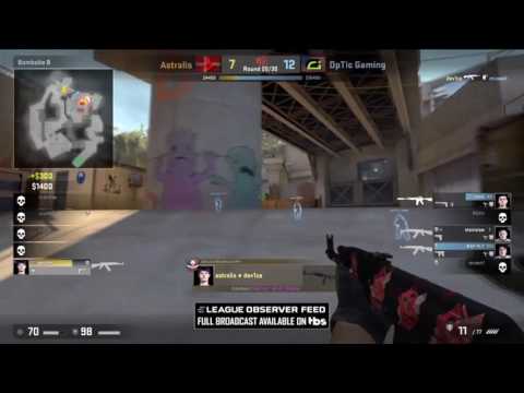 dev1ce 1x4 clutch | ELEAGUE | Astralis vs Optic Gaming