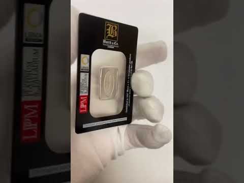 Rhodium quarter ounce Baird Mint Rhodium Bar video