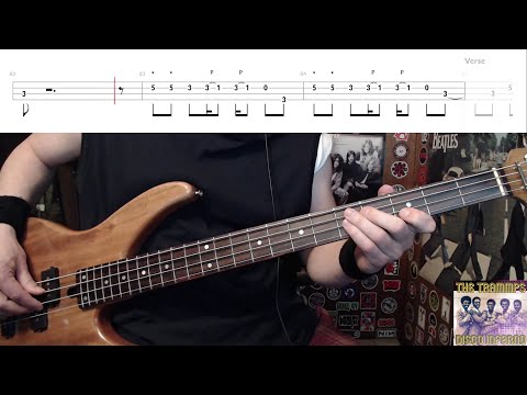 Disco Inferno by The Trammps - Bass Cover with Tabs Play-Along
