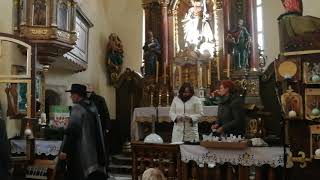 Święto Pączka A.D. 2019 w parafii św. Jana Chrzciciela w Nowym Gierałtowie. Ksiądz Maciej Oliwa