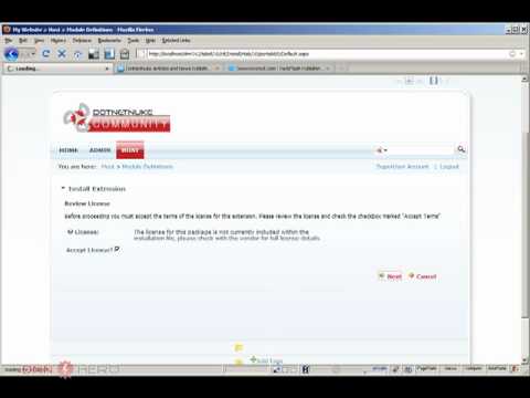 DotNetNuke Tutorial, PackFlash Publishing module review 1/3 - Video #61