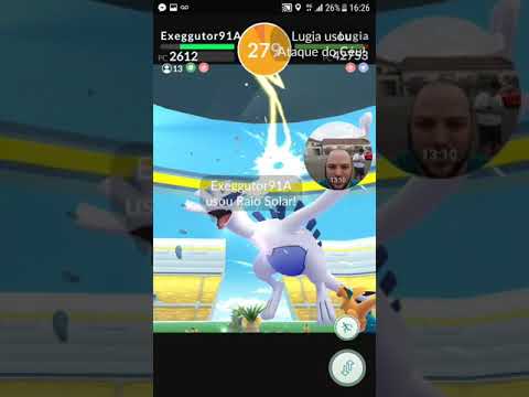 Pokémon GO! Batalhando contra o Lugia MAIS UMA VEZ