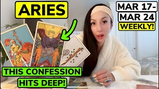 😍ARIES😍NO MORE AVOIDING THIS!😍WHAT’S RIGHT IN FRONT OF YOU CAN’T BE IGNORED ANY LONGER!😍MAR 17-24😍
