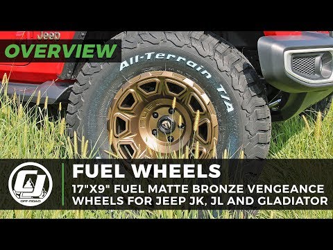 Jeep Gladiator Install | 17"x9" Fuel Matte Bronze Vengeance Wheels