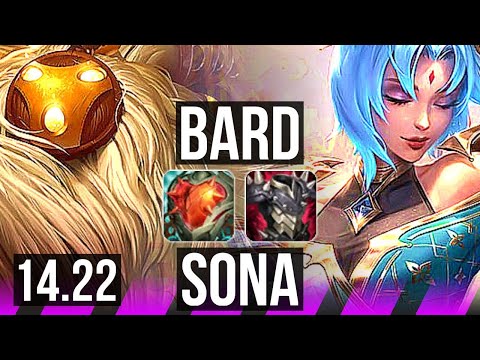 BARD & Ziggs vs SONA & Sivir (SUP) | 1/3/16 | KR Master | 14.22