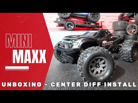 Traxxas Mini Maxx Unboxing and Center Differential Mod Install