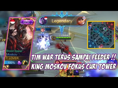 BEGINI CARA TOP GLOBAL MOSKOV NGECARRY TIM RANDOM SAAT LAGI KALAH !! - MOBILE LEGENDS