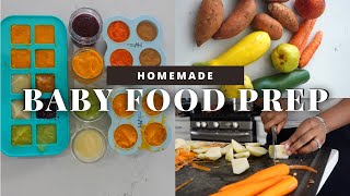 HOMEMADE BABY FOOD PREP ROUTINE | DIY Baby Food