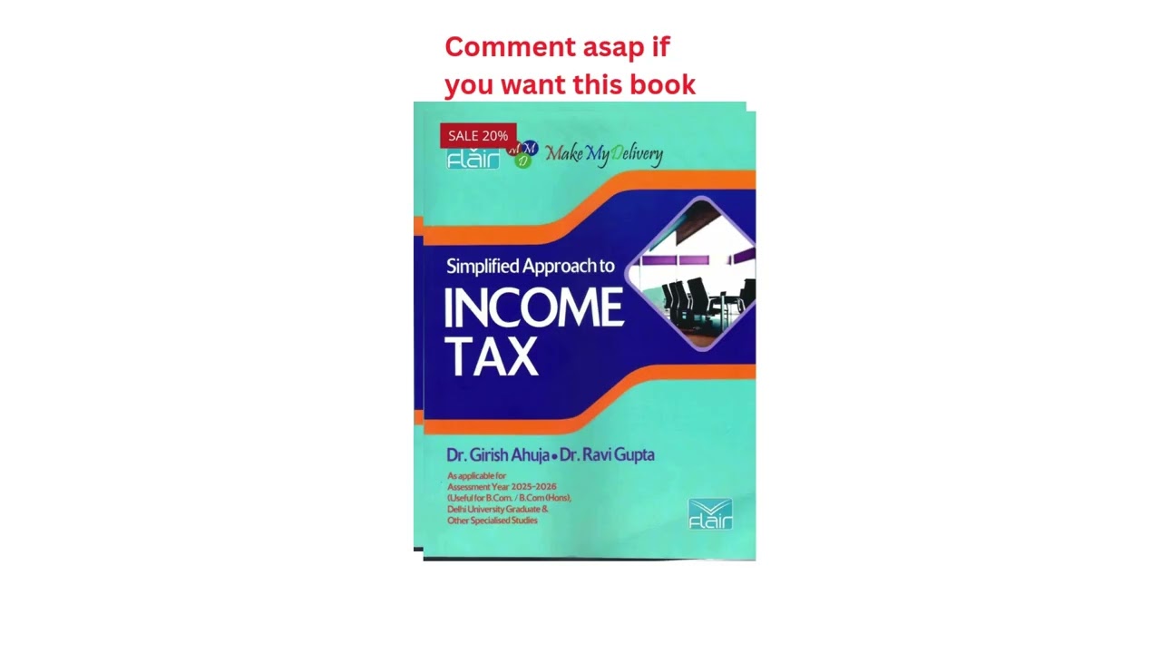 Income Tax by Girish Ahuja 2025-26 PDF | Latest Edition at Nominal Price | CA CS CMA BCom Students