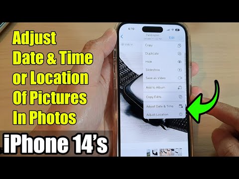 iPhone 14's/14 Pro Max: How to Adjust Date & Time or Location Of Pictures In Photos