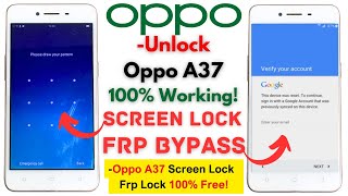 -Unlock Oppo A37 Screen Lock & Frp Bypass 1 Click Oppo A37 Pattern -Frp Google Account 100% Working!