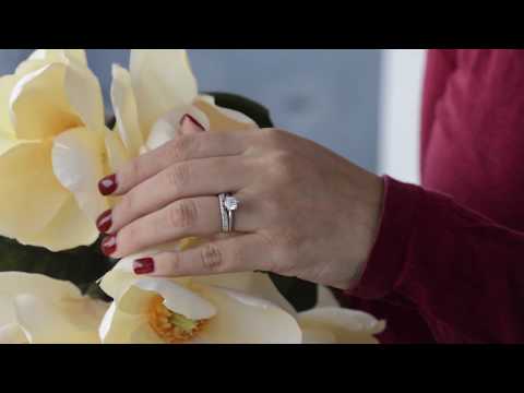 Sapphire and Diamond Knife Edged Vintage Filigree Curved Wedding Band - TwoBirch TB-CR-0125-WG-D