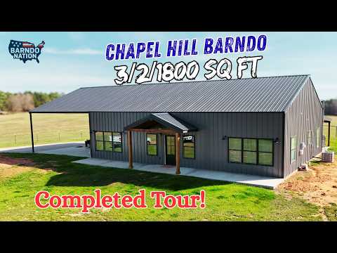Completed Barndominium Home Tour | 3 Bed 2 Bath | 1,800 Sq Ft Custom Build