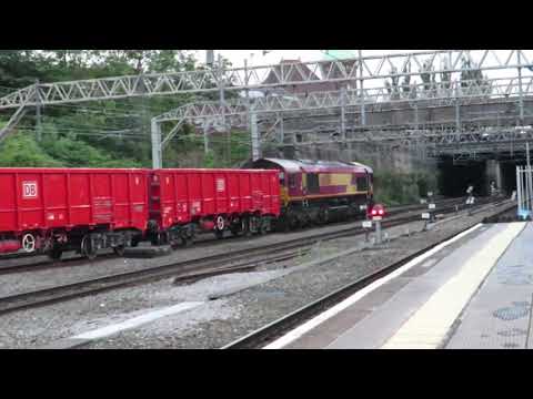 Class 66088 - EWS - 637W - Ashburys S.S. To Dowlow Briggs Sdgs - Stockport 13.08.2018